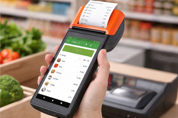 máy giữ xe cầm tay in bill
